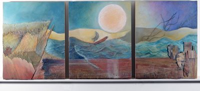 三联画（混合媒介） 作者 苏菲·哈克