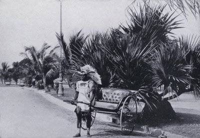 Bay Esplanade, Durban, showing Ricksha (b/w photo) 作者 南非摄影师