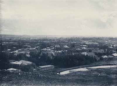 杜恩方丹，从山上俯瞰全景（黑白照片 作者 南非摄影师