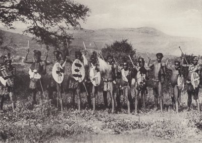 Kafir Warriors (b/w photo) 作者 南非摄影师