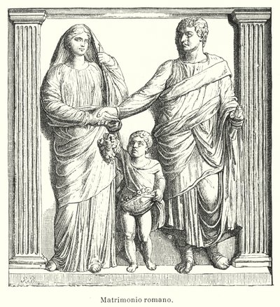 Ancient Roman marriage (litho) 作者 西班牙语学校