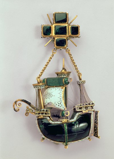 Caravel吊坠，1580s-90s 作者 西班牙语学校