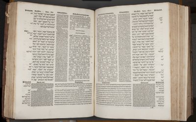 Complutensian Polyglot Bible，由 Arnao Guillen de Brocar 印刷（雕刻） 作者 西班牙语学校