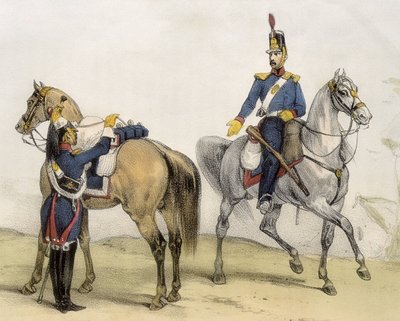 DE SOTTO, Serafin Maria, Earl of Clonard (1793 - 1862).Historia organica de las armas de Infanteria y Caballeria espanolas.1851 - 1859.西班牙斐迪南七世统治时期的骑兵。线骑兵和轻骑兵士兵（1824-1834 年）。工程师 作者 西班牙语学校