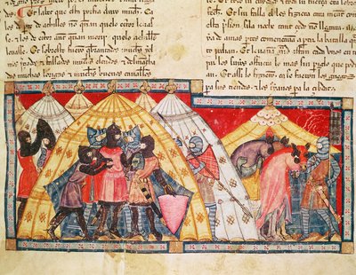 Fol.69r Antenor的监禁，来自Codeito Benito Santa Mora 作者 西班牙语学校