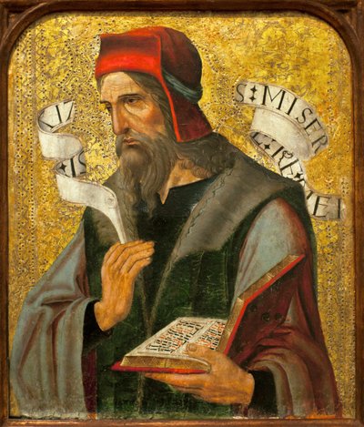 Saint Augustine - Lukisan oleh Piero della Francesca (ca.1415-1492), tempera di atas kayu chin 作者 西班牙语学校