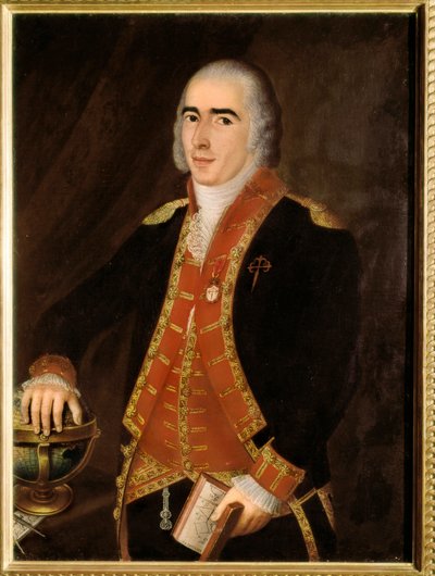弗朗西斯科-阿尔塞多-布斯塔曼特（1758-1805）的画像，水手和西班牙军人。西班牙学校的匿名绘画。马德里，海军博物馆。 作者 西班牙语学校