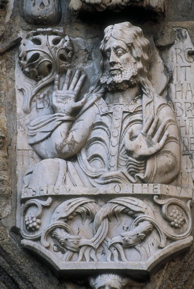 Representation of the prophet Abraham, bas relief of the façade of the goldsmiths (platerias) 作者 西班牙语学校