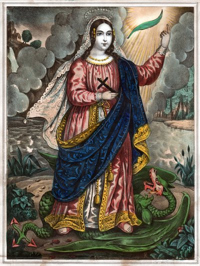 Saint Margaret of Antioch. (engraving, ca. 1830) 作者 西班牙语学校