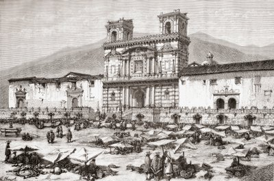 大教堂，Plaza de la Independencia aka La Plaza Grande，基多，厄瓜多尔 作者 西班牙语学校