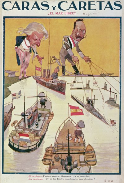 1915年第一次世界大战时的凯撒和山姆大叔 作者 西班牙语学校