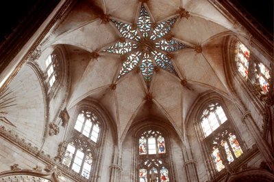 Capilla del Condestable的天花板，15世纪晚期 作者 西班牙语学校