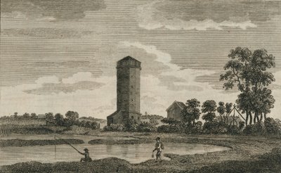 1786年在汉普郡的一座古代水塔 作者 麻雀