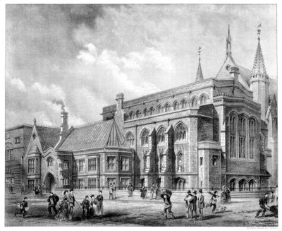 伦敦市公司图书馆和博物馆，1886年。 作者 斯普拉格公司