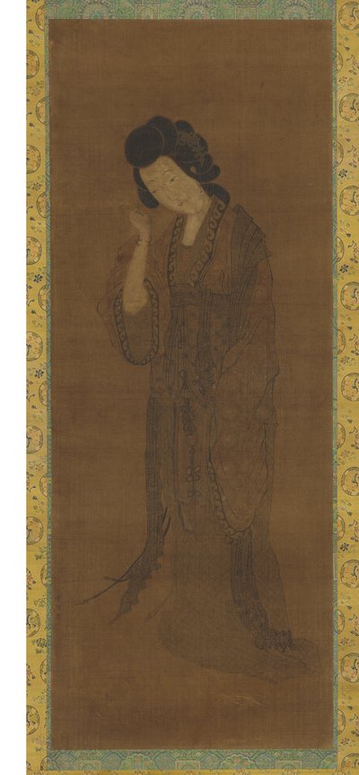 站立的女性形象 作者 袁谦的虚假签名