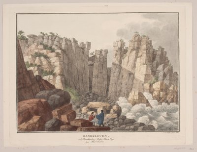 博恩霍尔姆岛 Østermarie 教区海岸边的 Randkleven 作者 索伦·兰格