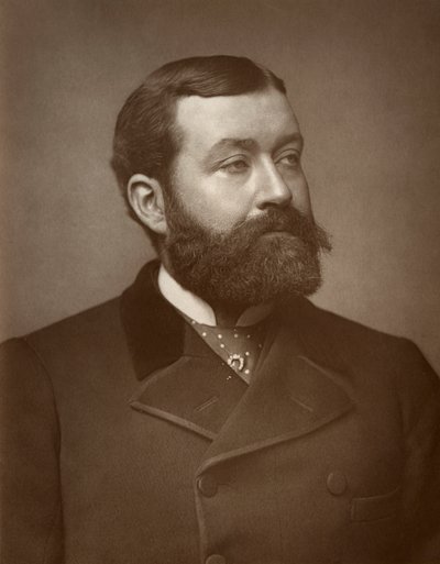 乔治-罗伯特-西姆斯，英国记者、诗人、戏剧家和小说家，1884年 作者 圣詹姆斯摄影公司
