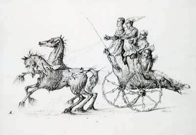 巴鲁什的死亡，c1850-1890年 作者 斯坦尼斯拉斯·勒平