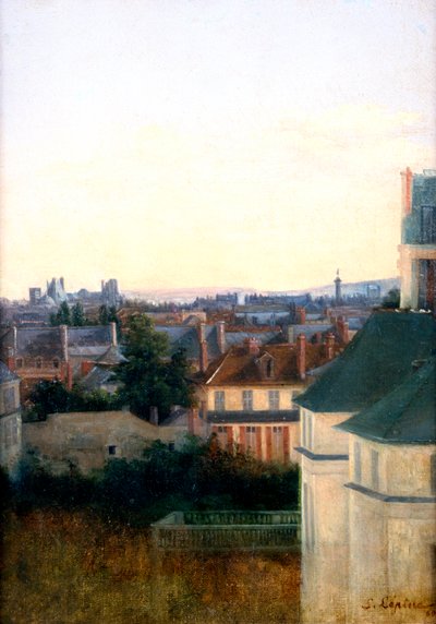 一座桥的风景，c1870 作者 斯坦尼斯拉斯·勒平