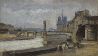 蓬图尔·图尔内尔桥（Pont de la Tournelle），巴黎，1862-1864年 作者 斯坦尼斯拉斯·勒平