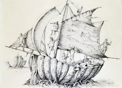 船，c1850-1890 作者 斯坦尼斯拉斯·勒平