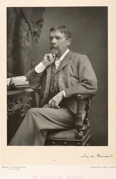 George du Maurier（1834-96），艺术家，漫画家和小说家，肖像照片 作者 斯坦尼斯劳斯·瓦勒里