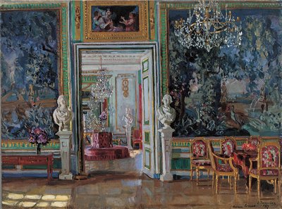 库斯科沃宫的内部，1917年 作者 斯坦尼斯拉夫（Stanislav Julianovic Zukovskij）