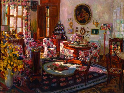 1912年布拉索沃庄园内的内部。 作者 斯坦尼斯拉夫（Stanislav Julianovic Zukovskij）