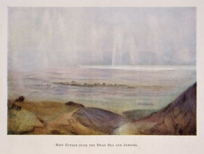 杰里科和死海上空降雨，在巴勒斯坦1906年 作者 斯坦利·英chbold