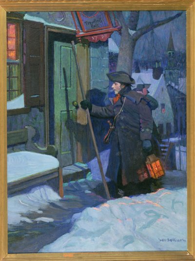 除夕（或《守夜人》）（布面油画） 作者 斯坦利梅西亚瑟斯