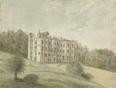 Beaudesert Hall and Park：水彩画，编号[1762-1802] 作者 斯蒂宾肖