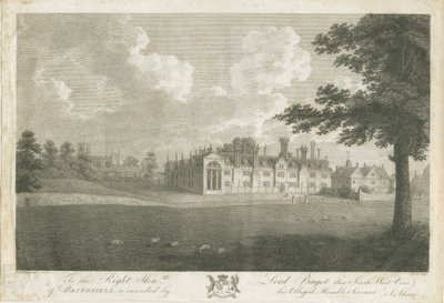 Blithfield Hall：雕刻，nd [18分] 作者 斯蒂宾肖