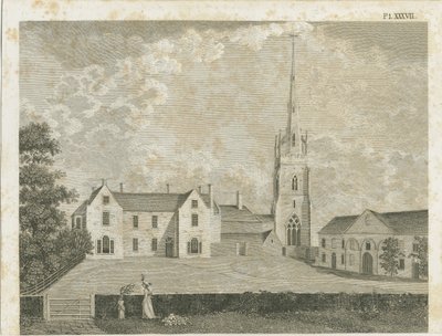 克利夫顿·坎维尔教堂：版画，[[c 1790] 作者 斯蒂宾肖