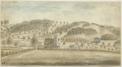 科尔维奇教堂和奥奇奇故居：水彩画，nd [1762-1802]（绘画） 作者 斯蒂宾肖