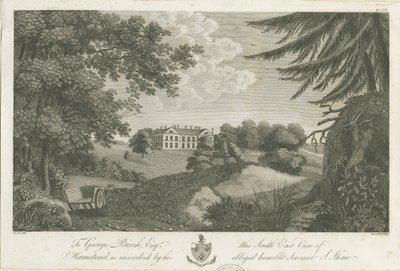 哈姆斯特德·霍尔（Hamstead Hall）：版画，[1762-1802]（印刷） 作者 斯蒂宾肖