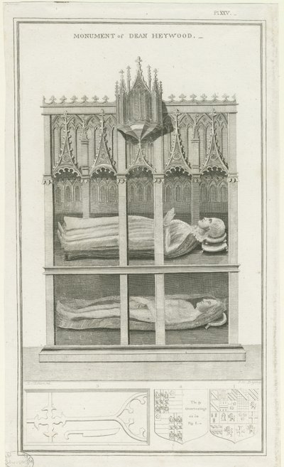 利奇菲尔德大教堂-院长海伍德纪念碑：版画，nd [1762-1798]（印刷） 作者 斯蒂宾肖