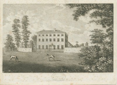 Little Onn Hall：线条雕刻，编号[1762-1802] 作者 斯蒂宾肖