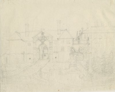 Patshull House：铅笔素描，[[1762-1802] 作者 斯蒂宾肖