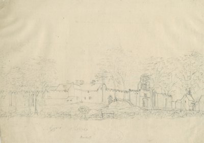 Rushall Castle - Hall：铅笔绘画，编号[1762-1802]（绘画） 作者 斯蒂宾肖