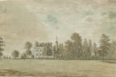Statfold Hall：水彩画，nd [1762-1802] 作者 斯蒂宾肖