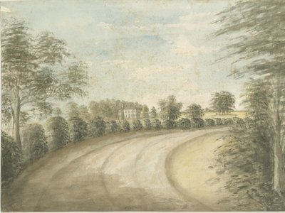 Statfold Hall：水彩画，nd [1762-1802] 作者 斯蒂宾肖
