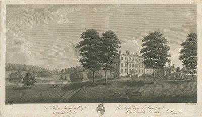 斯温芬·霍尔（Swinfen Hall）：雕刻，nd [1762-1798]（印刷） 作者 斯蒂宾肖