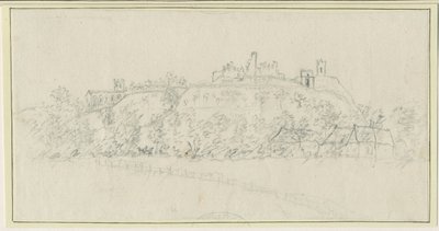塔特伯里城堡：铅笔素描，[1762-1802] 作者 斯蒂宾肖