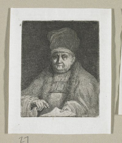 一位教会要人的半身肖像 作者 Stefan Juliusz Norblin de la Gourdaine