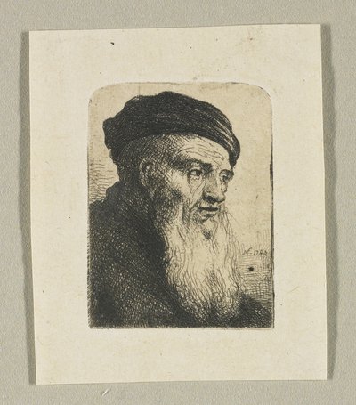 男子头部四分之三剖面图 作者 Stefan Juliusz Norblin de la Gourdaine