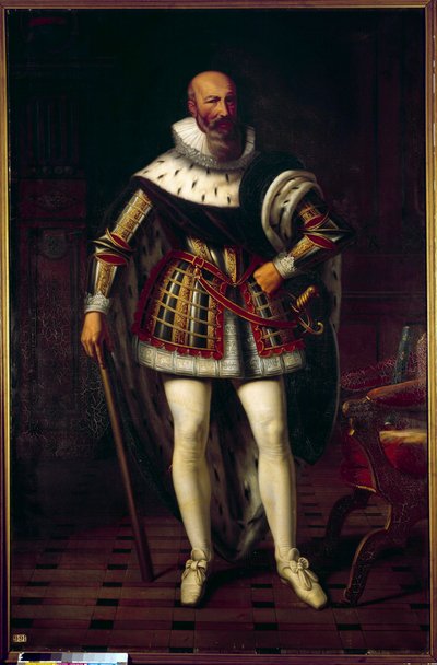 苏利公爵罗斯尼侯爵马克西米利安-德-白求恩（1559-1641 年）的侧面肖像 塞巴斯蒂安-路易斯-诺布林-德拉-古尔丹（1796-1884 年）绘制 作者 Stefan Juliusz Norblin de la Gourdaine