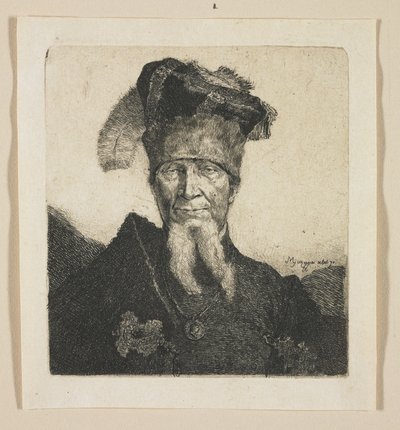 一个男人的肖像，所谓的“马泽帕” 作者 Stefan Juliusz Norblin de la Gourdaine