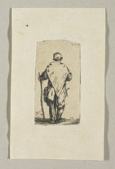 穿着白布的站立男子 作者 Stefan Juliusz Norblin de la Gourdaine