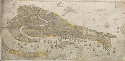威尼斯报价的真实和真实图纸。威尼斯全景，1676年。 作者 斯蒂法诺·斯科拉里