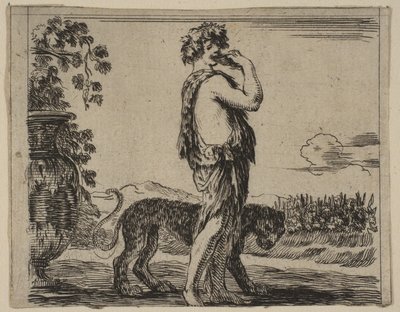 巴克斯（Bacchus），来自神话游戏《神话游戏》，1644年。 作者 斯蒂法诺·德拉·贝拉